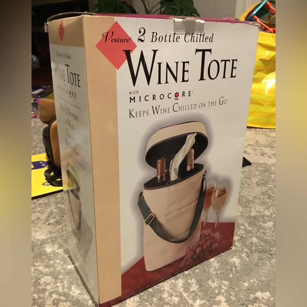 2 bottle chilled wine tote, Vesture